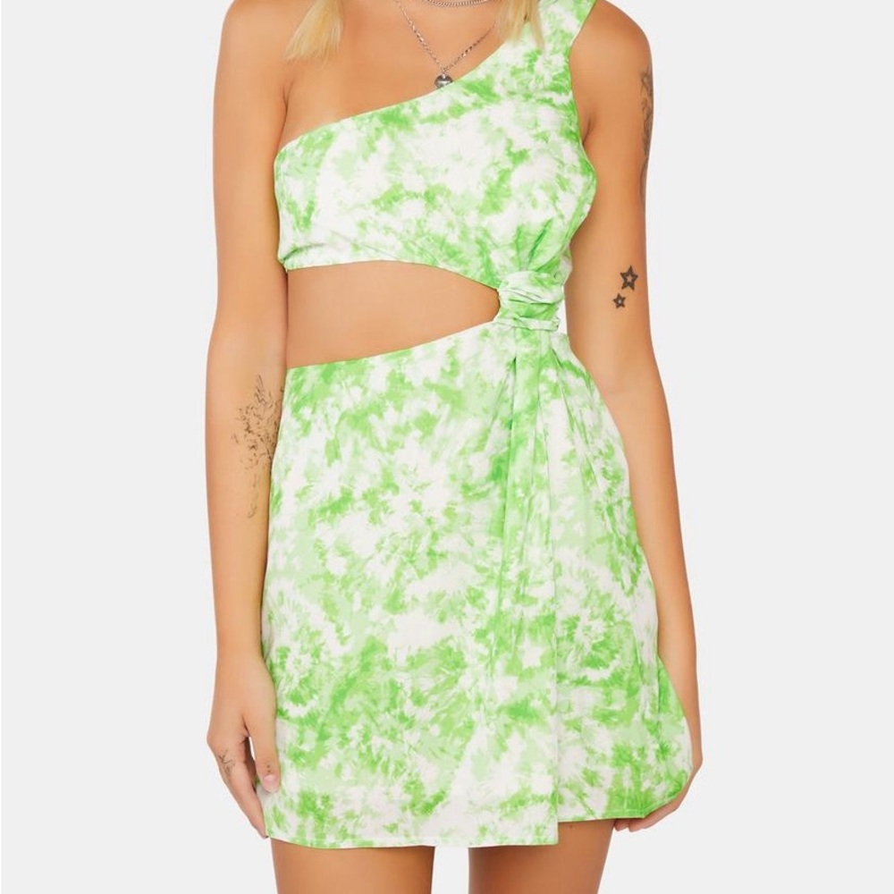 For love & lemons Devon mini dress tie dye